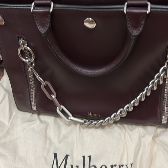Mulberry burgundy leather bag - Picture 6 of 9